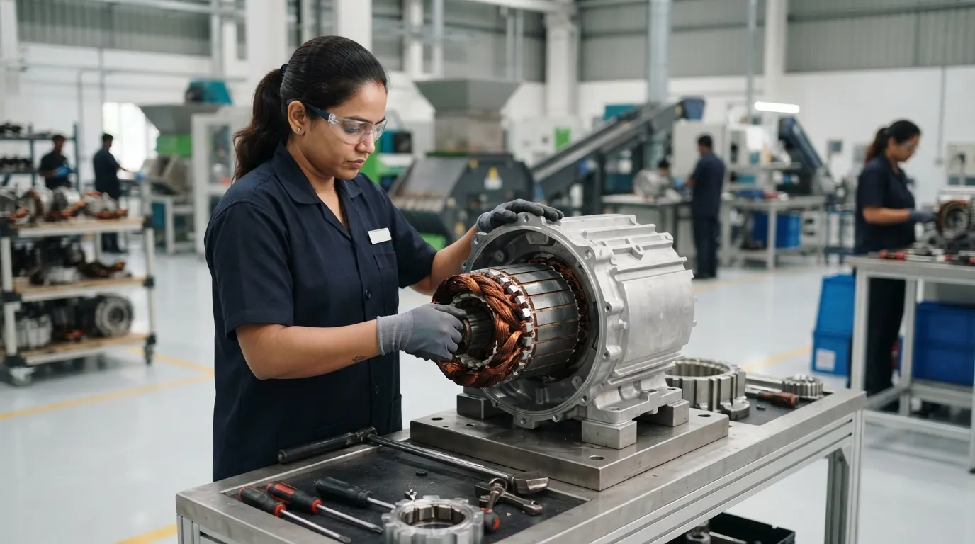 EV Drivetrain Motors and Rotors recovery